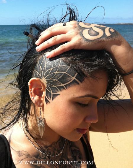 Tattoos - Head Mandala - 62139